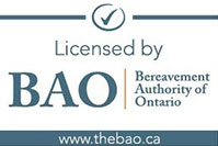 Licenced under the Bereavement Authority of Ontario